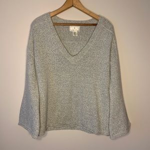 Anthropologie Ruby Moon V-Neck oversized Sweater